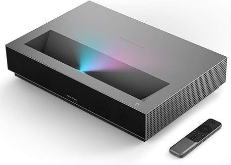 WEMAX Nova 4K UHD Ultra Short Throw Projector, 150" ALPD Laser TV with Smart Android TV, HDR10 Home Theater, Dolby Audio DTS-HD, UST Projector for Movie, WiFi Bluetooth, Built in Google Assistant