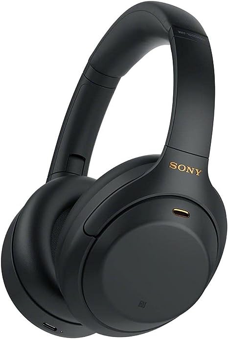Sony WH-1000XM4 Wireless Premium Noise Canceling Headphones with Microphone for Phone Calls and Alexa Voice Control, Black WH1000XM4