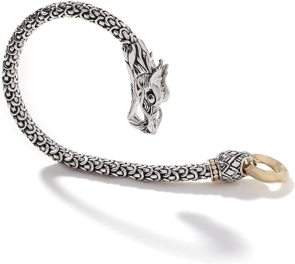 John Hardy Women's Legends Naga Gold & Silver Dragon Bracelet with Gold Ring